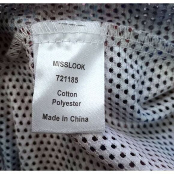 MISSLOOK PINK, BLUE, & WHITE CARDIGAN SZ.M EUC. - Picture 5 of 5